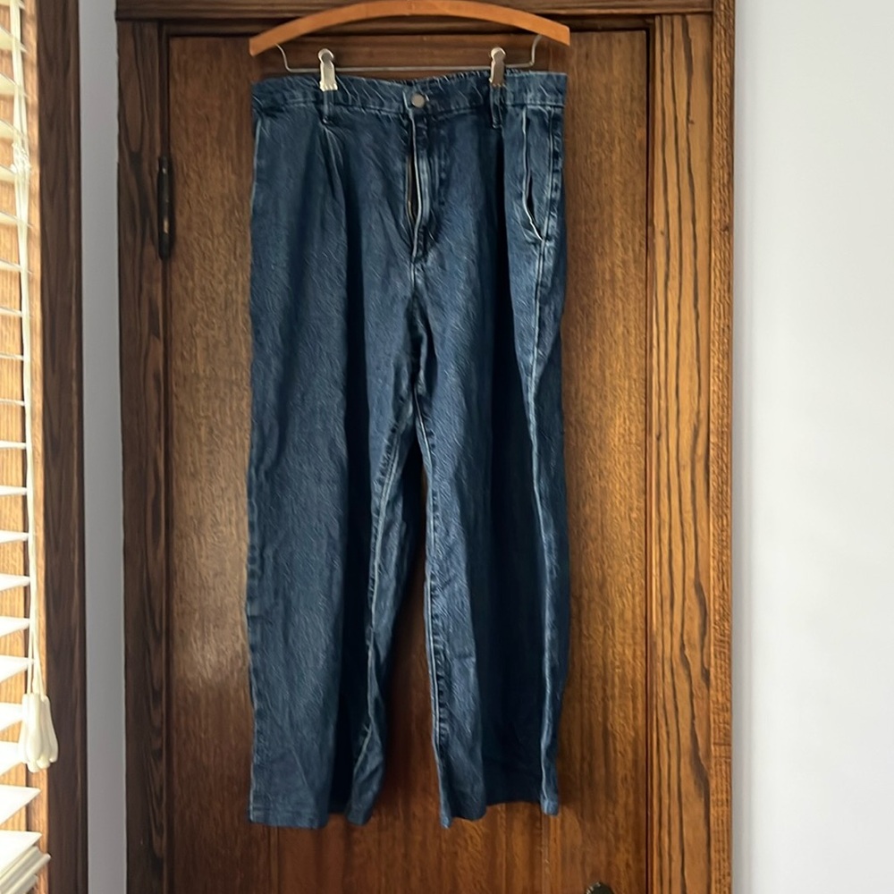 Uniqlo drapey denim pants size XL